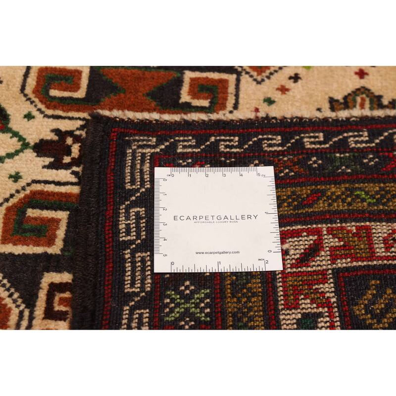 Teimani Beige Rug 3'9" x 5'11" - 3'9 x 5'11