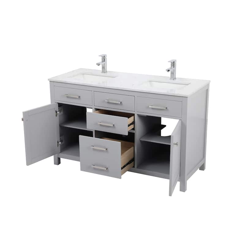 Prestige 54 - 72 Inch Double Bathroom Vanity