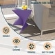 preview thumbnail 9 of 184, Randolph Indoor Side Table - Lightweight Triangular Design Accent End Table for Home Office Living Room and Bedroom, No Assembly
