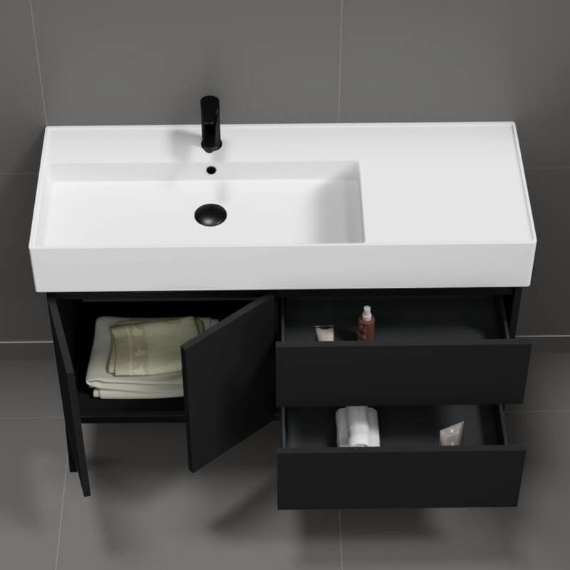 Nameeks Block-4818 Block 48" Free Standing Single Basin Vanity Set