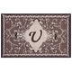 preview thumbnail 21 of 21, SAFAVIEH Handmade Monogram Galatea Rug 2'6" x 4' - U - Mocha - Rectangle