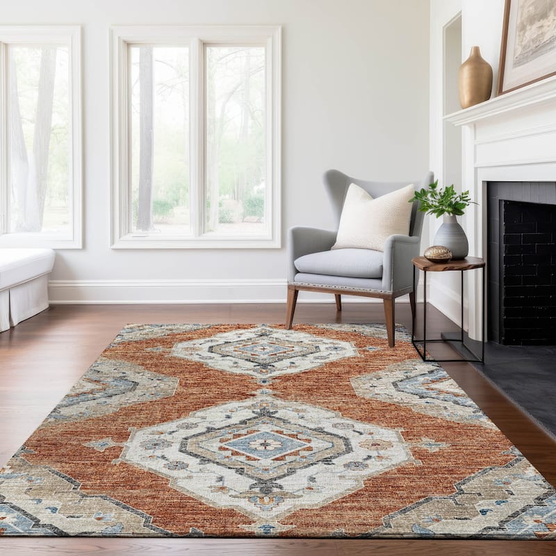 Premium Washable Super Soft Boho Heriz Mayfield Rug