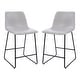 preview thumbnail 31 of 39, Upholstered Counter Height Modern Dining Stools (Set of 2)