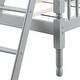 preview thumbnail 8 of 8, Artsy Twin-Over-Twin Bunk Bed with Slat System, Built-In Ladder & Safety Guard-Rai, Stackable or Separate Configuration, Grey