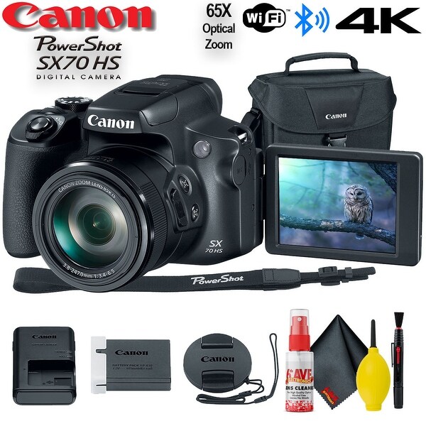 Shop Canon PowerShot SX70 HS Digital Camera Bundle Free Shipping