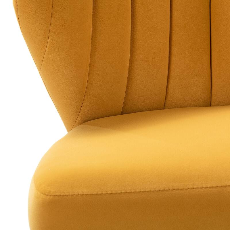 Barbara Contemporary Upholstered Side Chair with Small Base Set of 2 by HULALA HOME