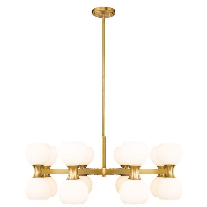 Artemis by Z-Lite 16 Light Chandelier in Modern Gold