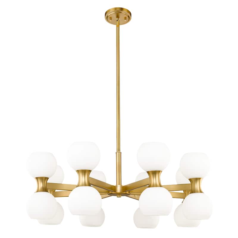 Artemis by Z-Lite 16 Light Chandelier in Modern Gold