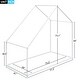 preview thumbnail 15 of 16, Roof Design Twin Size Metal House Bed for Kids