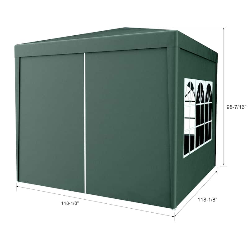 10'x10' Party Tent Outdoor Heavy Duty Gazebo Wedding Canopy