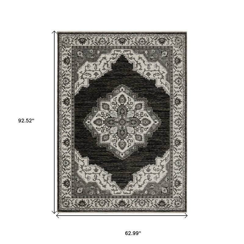 HomeRootsMedallion Traditional Rectangle Area Rug