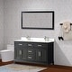 preview thumbnail 6 of 33, Vanity Art 60" Double Sink Bathroom Vanity Set with Engineered Marble Top and Free Mirror