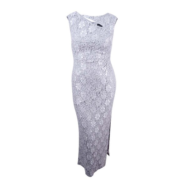 Connected Women's Cutout Sequined Lace Gown
