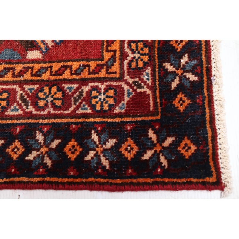 ECARPETGALLERY Hand-knotted Antalya Vintage Red Wool Rug - 6'5 x 9'8