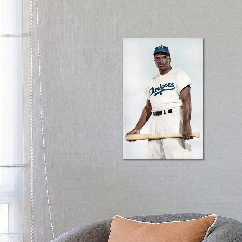 iCanvas "Jackie Robinson (1919-1972)" by Granger Canvas Print - 26x18x1.5