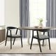 preview thumbnail 58 of 90, Set of 2/4/6 - Santana Mid-Century Modern Upholstered Wood Dining Chairs Set of 2 - Gray and Black