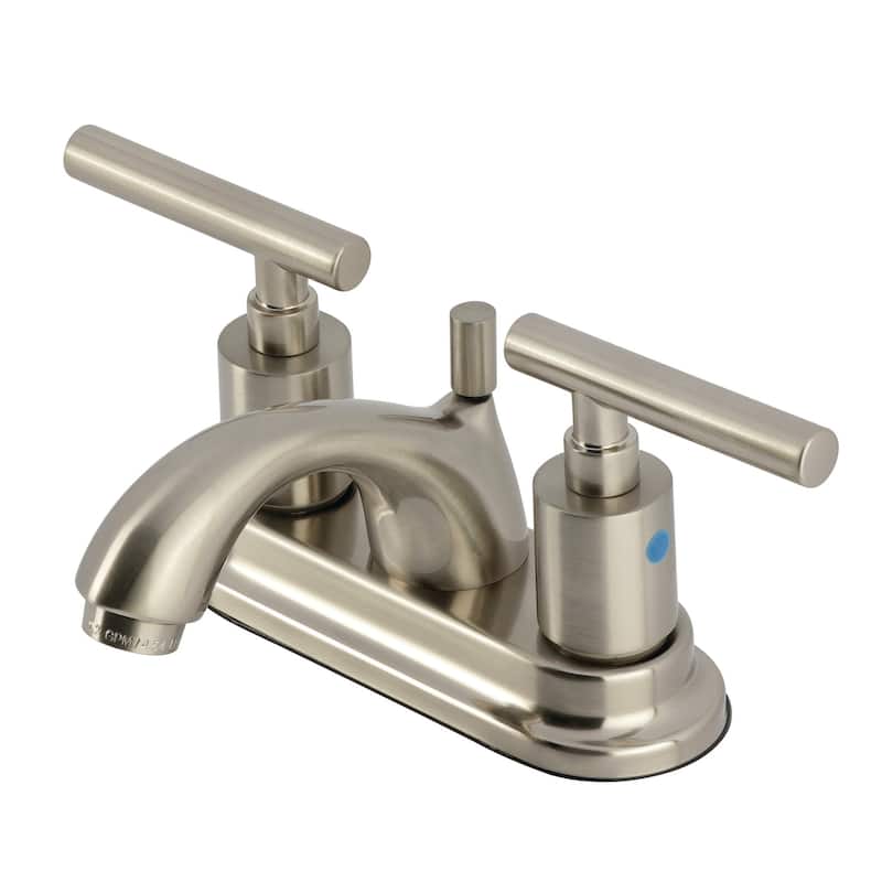 Kingston Brass FB260.CML Manhattan 1.2 GPM Centerset Bathroom Faucet - Brushed Nickel