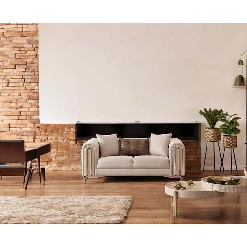 AirPure 3 Pieces Living Room Sets 1 Sofa 1 Love seat 1 Chair