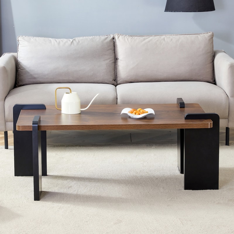 MDF coffee table suitable for modern minimalist living rooms and leisure areas