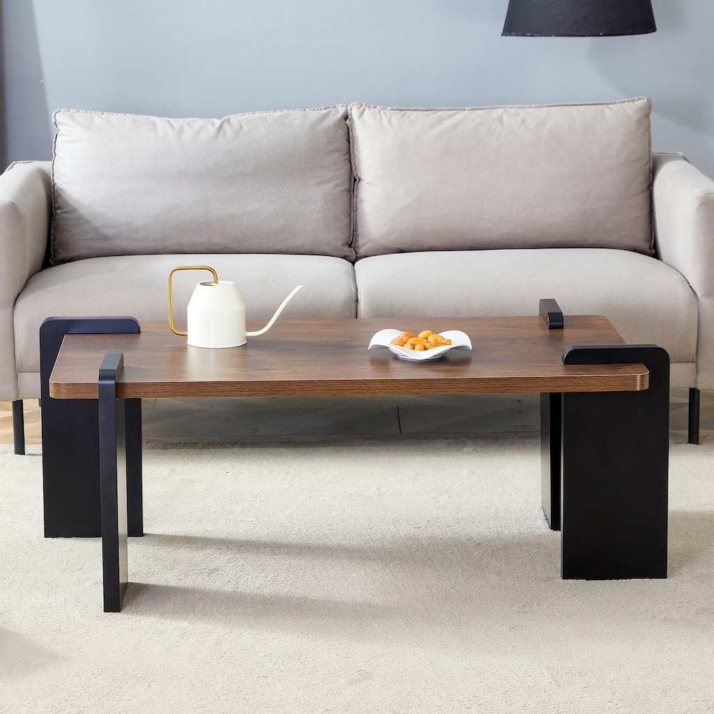 MDF coffee table suitable for modern minimalist living rooms and leisure areas