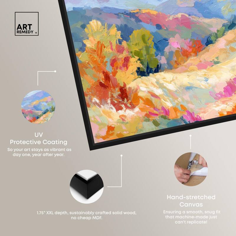 Colorful Valley II Canvas by Art Remedy