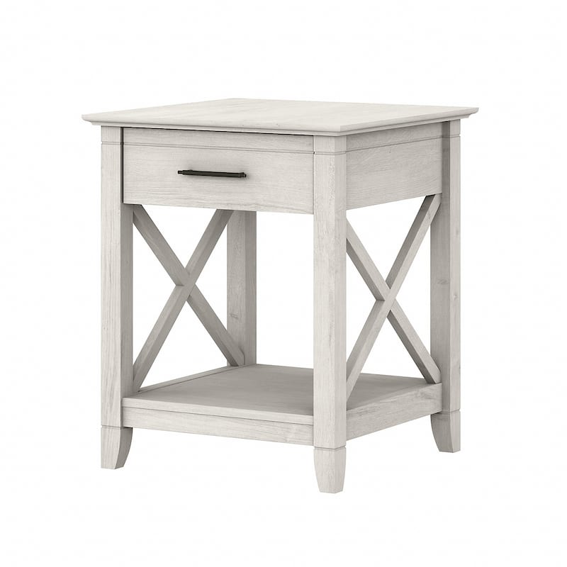 Key West Coastal Box Drawer Nightstand by Bush Furniture