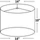 preview thumbnail 5 of 17, Classic Drum Linen Lamp Shade, 8" to 16" Bottom Size