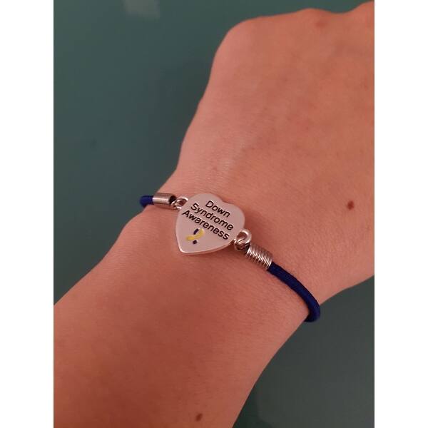 Down Syndrome Awareness Heart Stretch Bracelet Blue On Sale Overstock 32073504