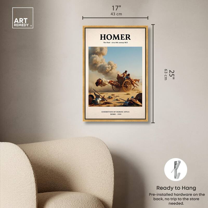 Iliad Illustrated Canvas by Art Remedy