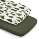 preview thumbnail 1 of 4, Sweet Jojo Designs Sage Green Woodland Boy, Girl, Unisex/Gender Neutral 2 Pack Baby Bassinet Fitted Sheets -Hunter & Forest Tree
