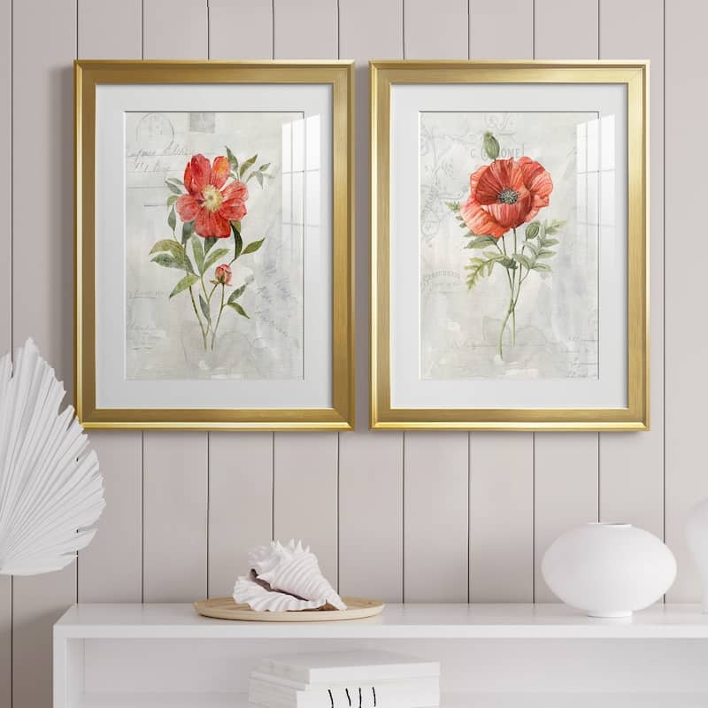 Linen Peony Premium Framed Print - Ready to Hang