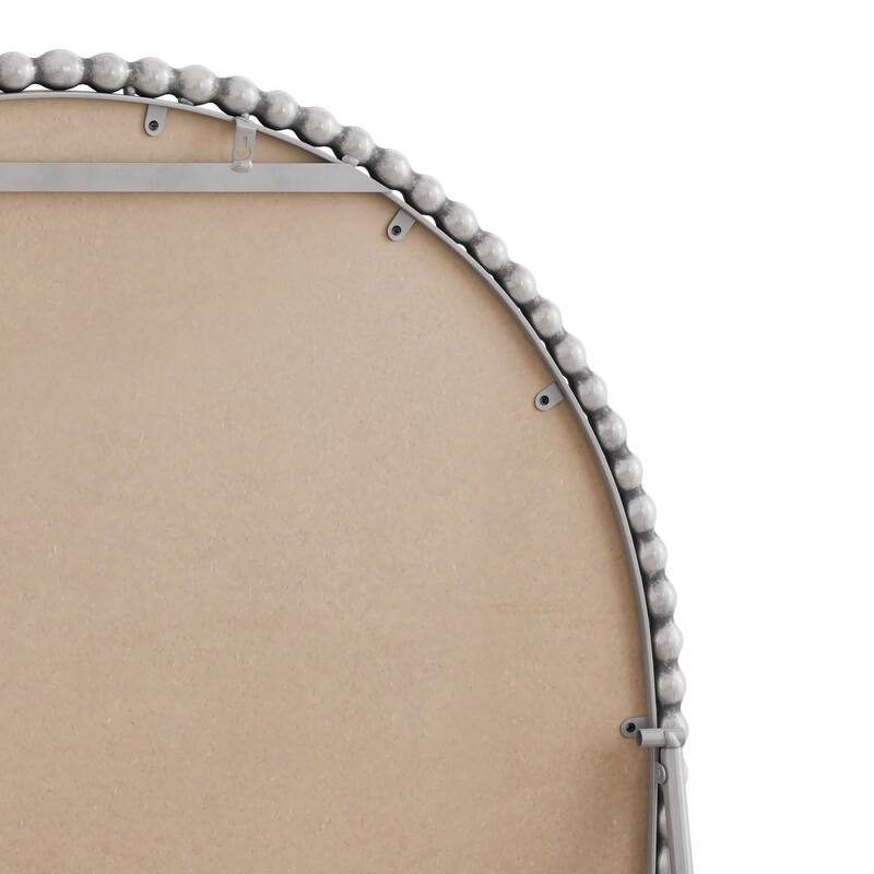 Iron Arch Retro Full Length Mirror With Supporting Feet, For Living Room, Bedroom (Silver)