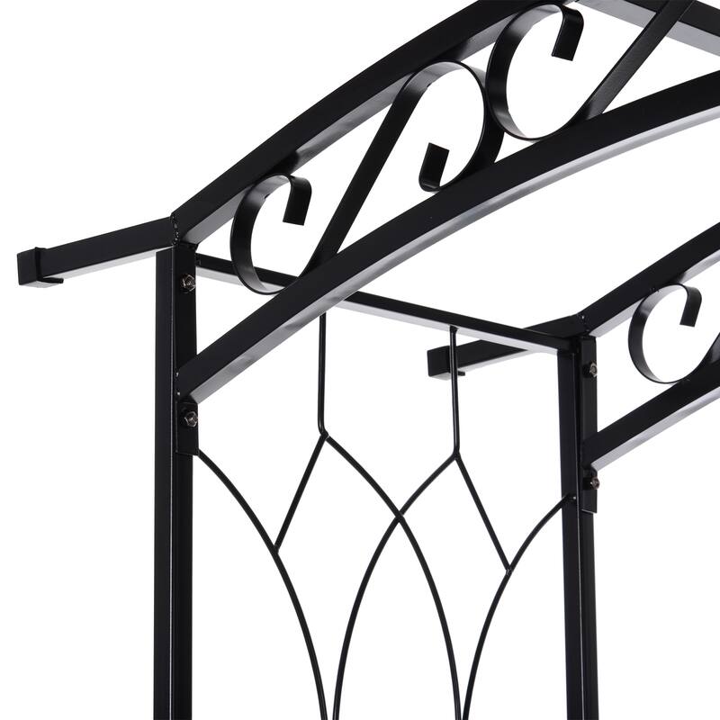 Pebbleton Scrollwork Garden Arbor & Trellis Arch by Havenside Home