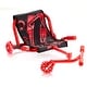preview thumbnail 3 of 22, Ride on Scooter Zig-Zag Motion Drift Cart with Comfortable Handle and Steel Frame Ideal for Kids - 37.8” x 17.3” x 11.2” Red