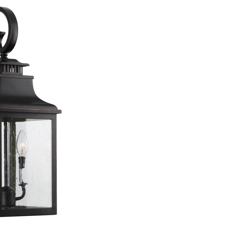 Morgan 3 Light Outdoor Wall Mounted Lighting-Oil Rubbed Bronze Finish - Oil Rubbed Bronze - Oil Rubbed Bronze