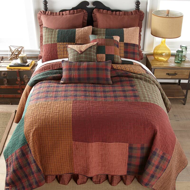 Donna Sharp Campfire Square Cotton Quilt Collection - Full - Queen