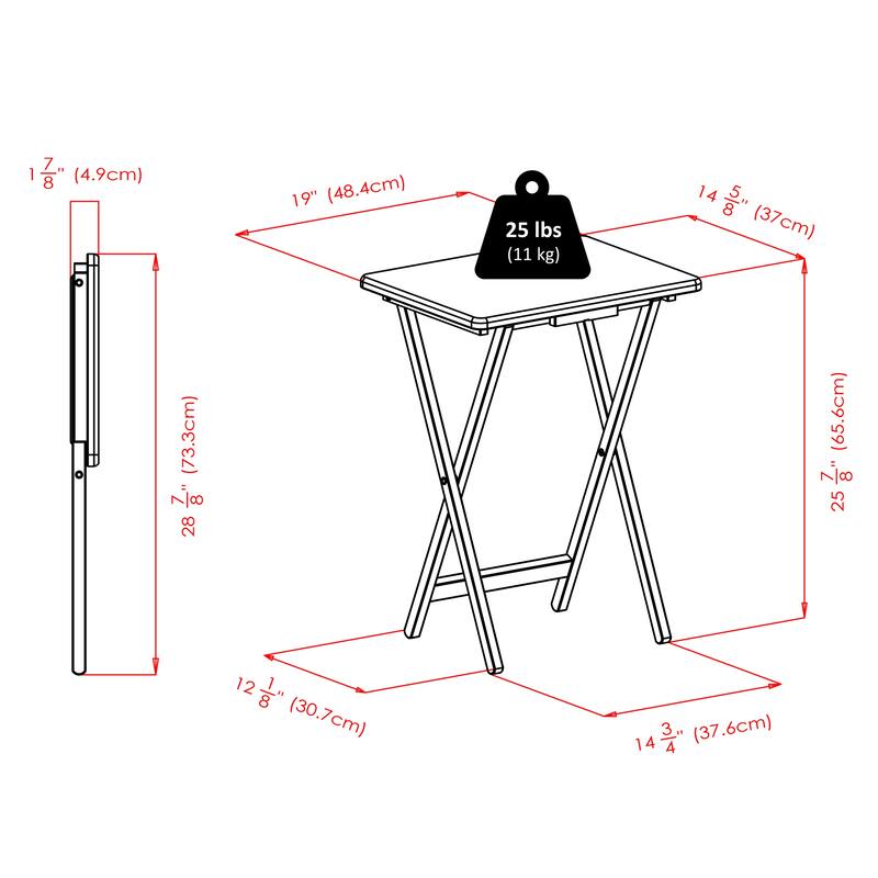 Alex 2-Pc/4-Pc Snack Table Set