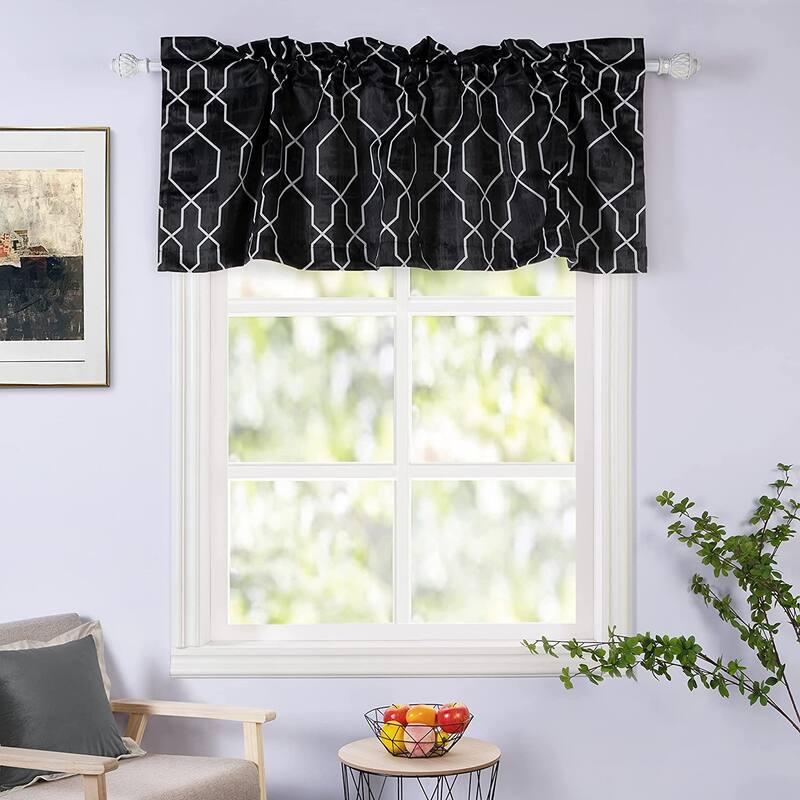 DriftAway Abigail Trellis Window Curtain Valance