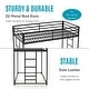 preview thumbnail 3 of 19, Furniture of America Jackson Modern Metal Twin over Twin Low Profile Bunk Bed with Reversible Ladder