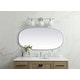 preview thumbnail 6 of 9, Elegant Lighting MR2B2448 Brynn 24" W x 48" H Oval Framed Bathroom