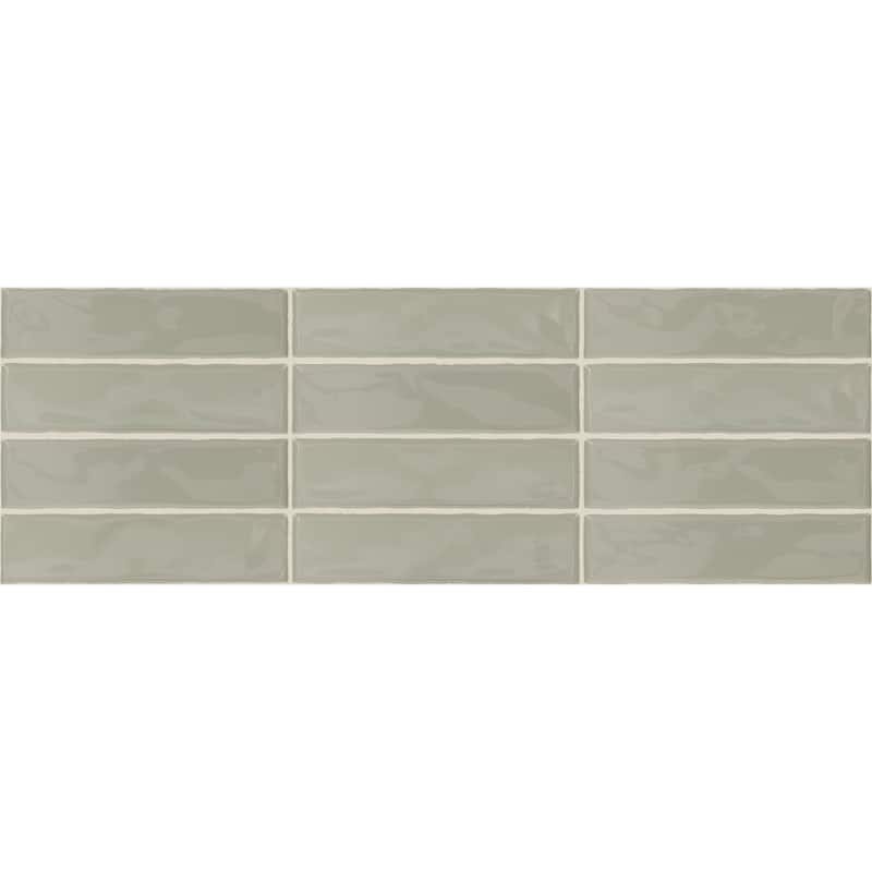 TileHQ 3" x 12" Ceramic Wall Tile in Glossy Pelican (48 PC per Carton) (12.00 SQFT per Carton)
