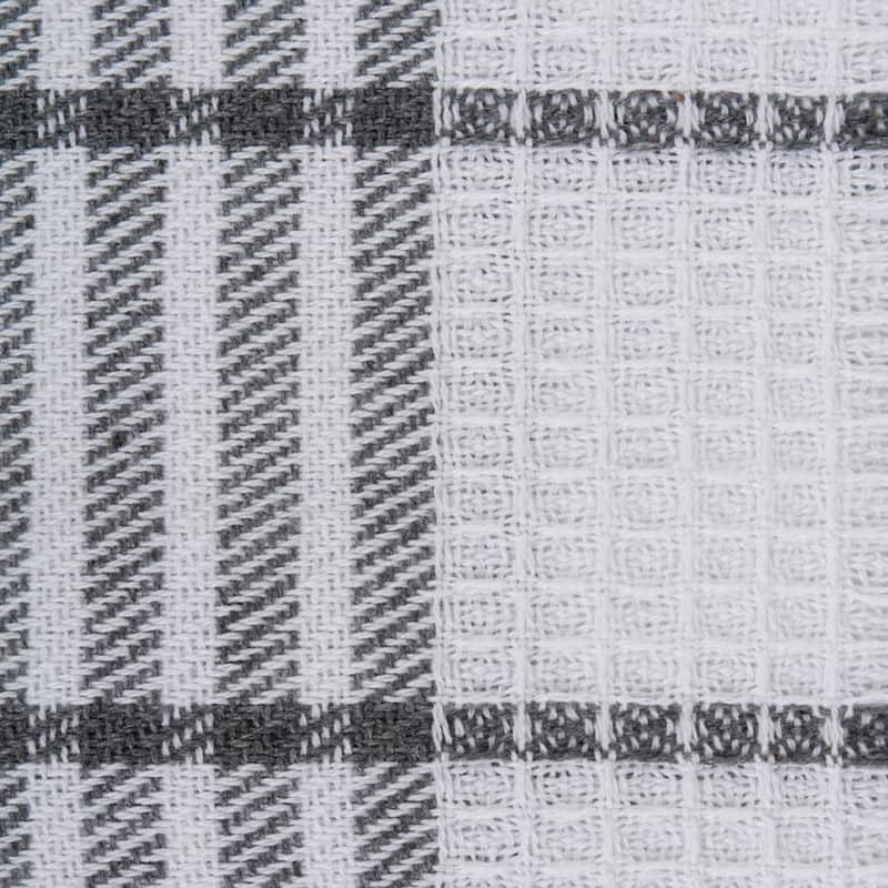 J&M Eggplant Waffle Weave Dishtowel (Set of 6)