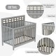 preview thumbnail 14 of 64, Certified Baby Safe Crib, Pine Solid Wood, Non-Toxic Finish, JPMA Certified