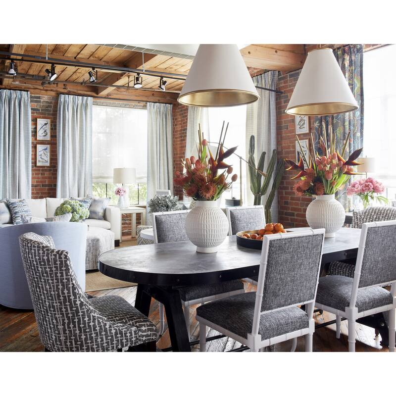 Currey & Company Pierrepont Large White Pendant - 22.5"h x 22"dia