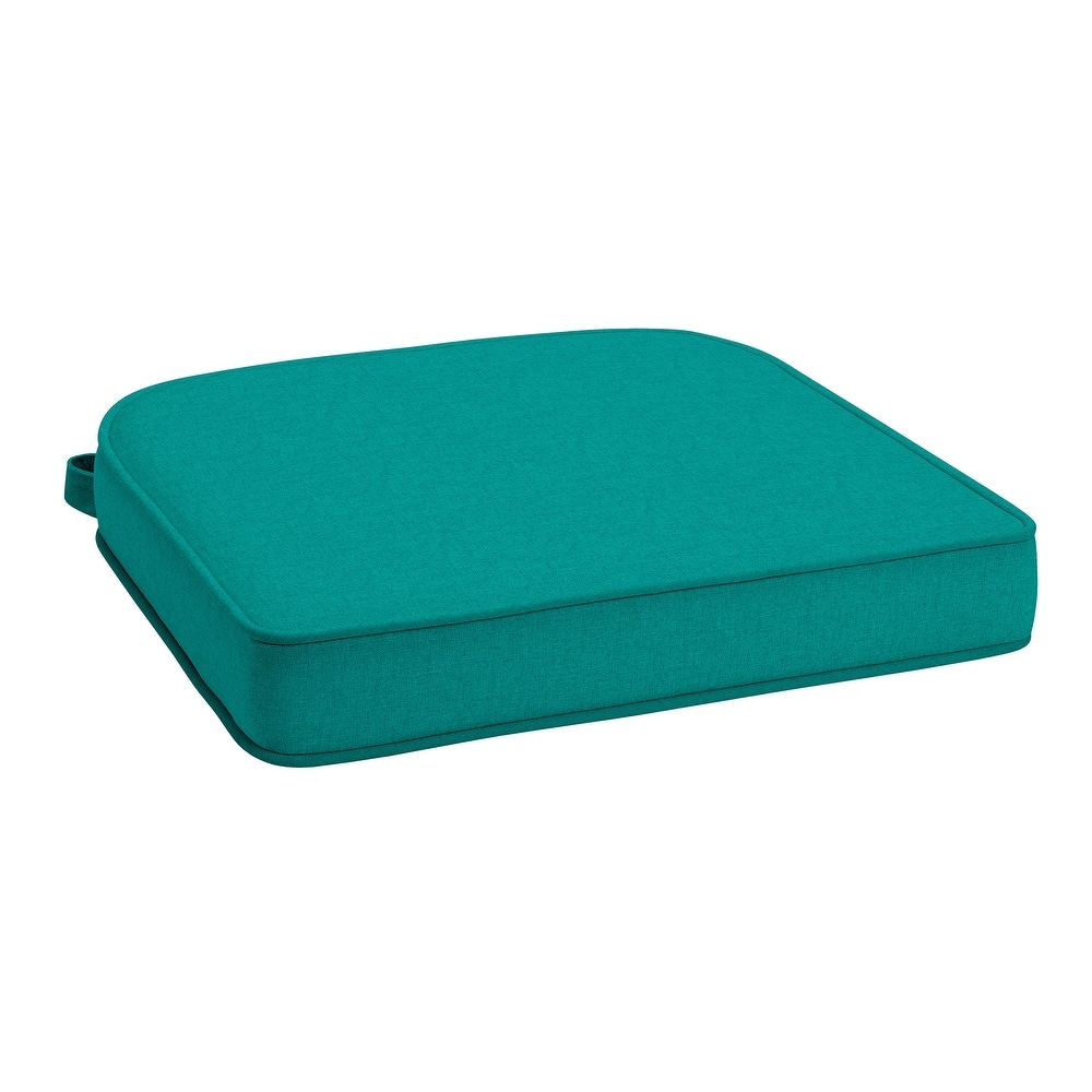 ARDEN Foam Outdoor Double Welted Round Back Seat Cushion, 20 x 19