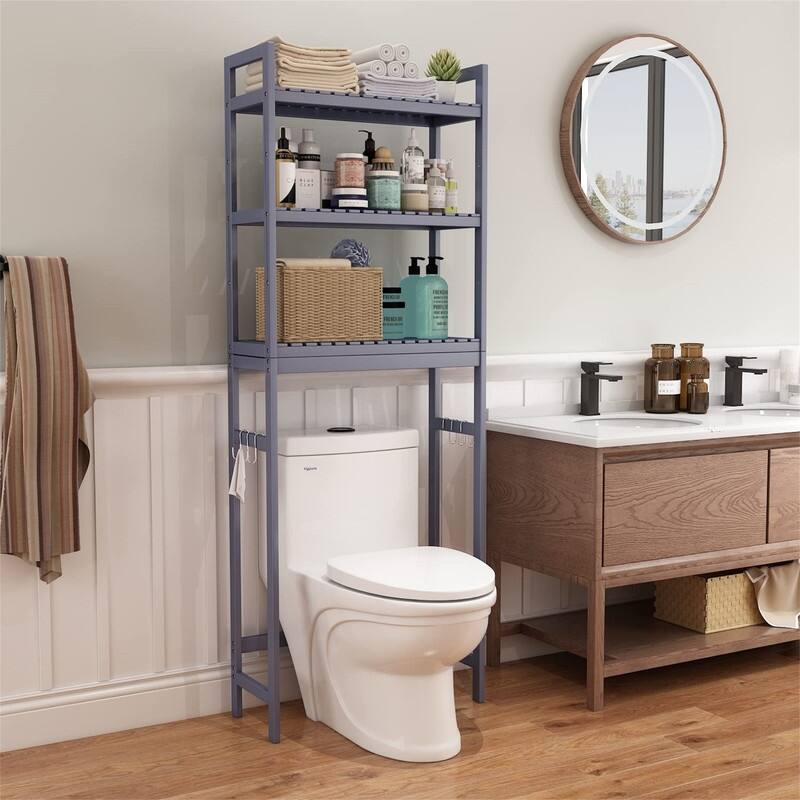 Over the Toilet Storage Cabinet - 10.3"D x24.8"W x 67"H