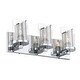 preview thumbnail 7 of 7, Varaluz So Inclined 3-Light Glass and Mesh Bathroom Vanity Light
