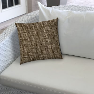 Pacifica Sea Brown Indoor/Outdoor Pillow with Sewn Closure by Havenside Home