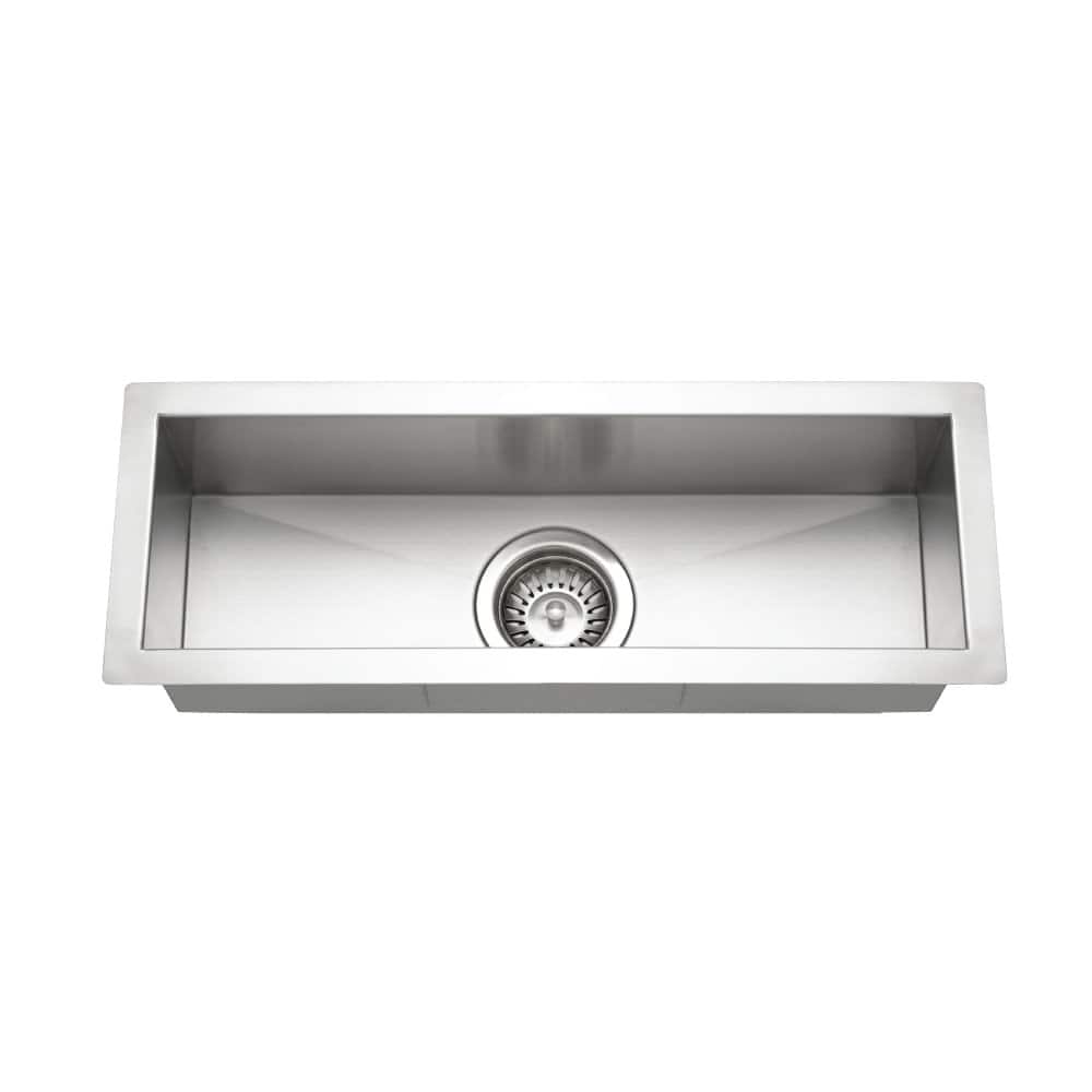 Houzer Contempo 23" Single Basin Undermount 18-Gauge Stainless Steel