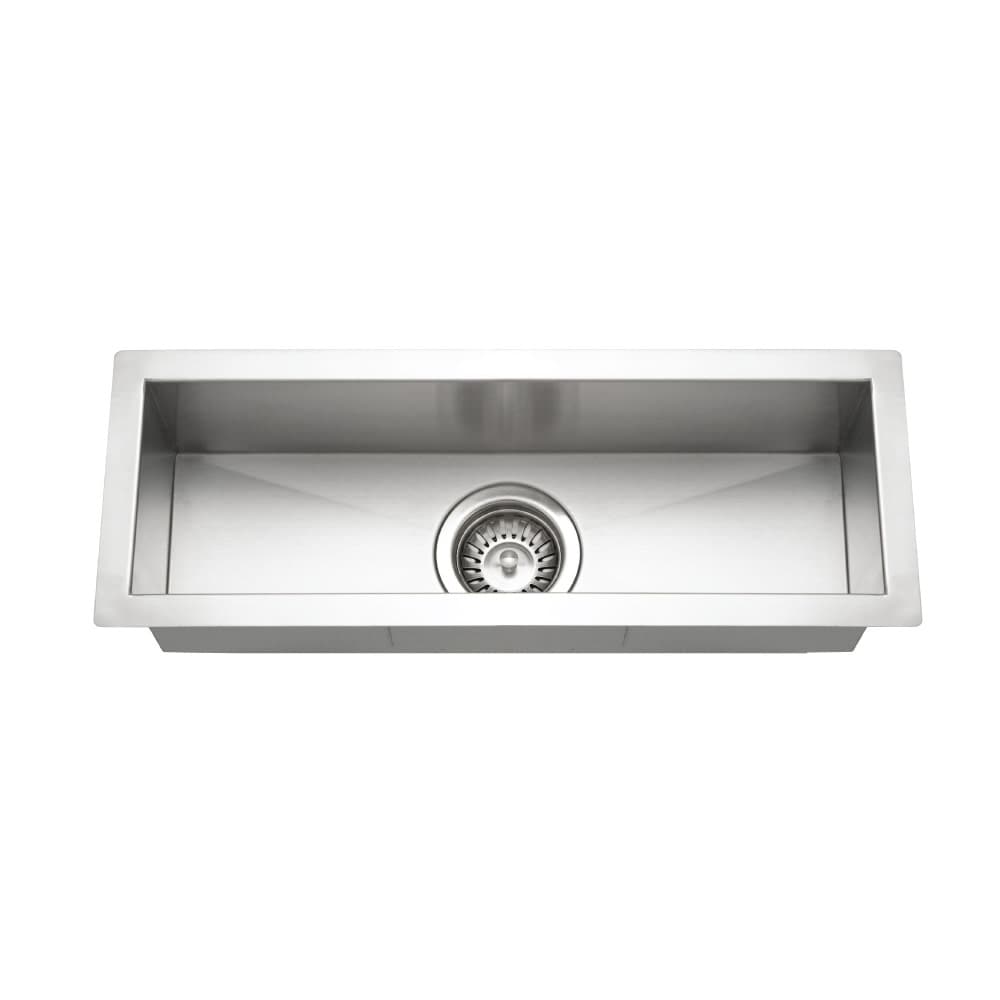 Houzer Contempo 23" Single Basin Undermount 18-Gauge Stainless Steel